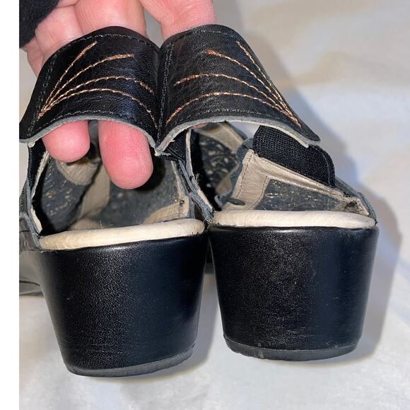 Pikolinos ROMANA Heeled Sandals - Women's Size 37 -‎ Made in Spain - Floral - Picture 7 of 13